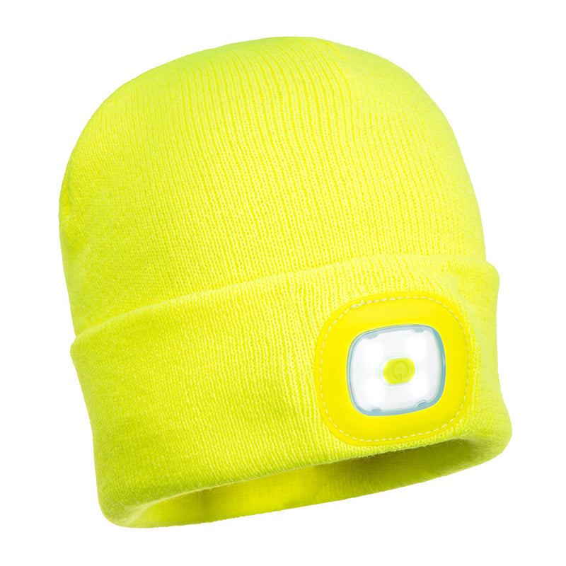 Rechargeable Twin LED Beanie	 | B028