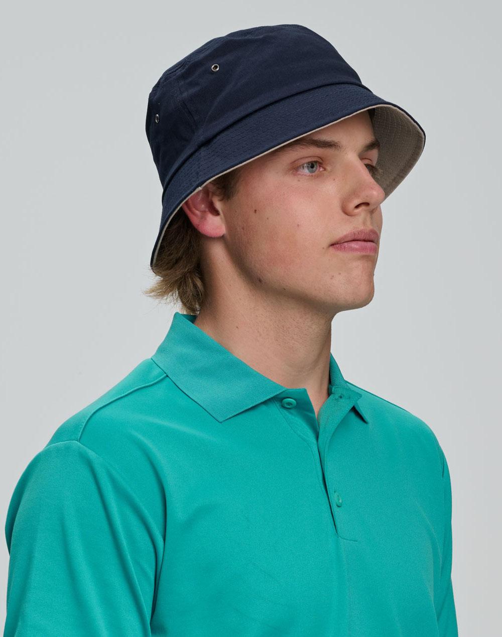 contrasting underbrim bucket hat | CH32A