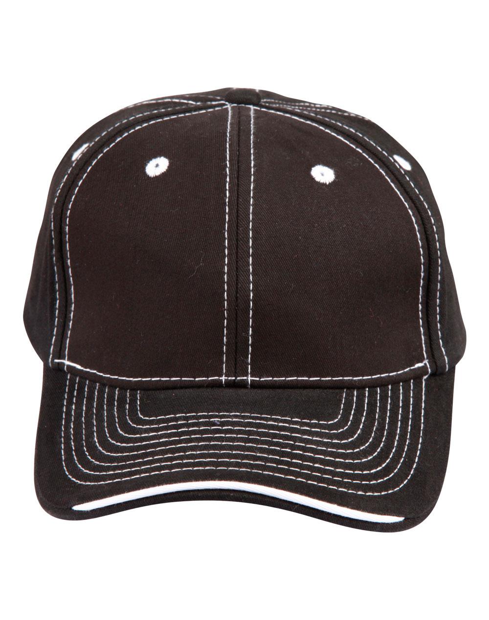 Premium Cotton Twill Contrast Trim Cap | CH65