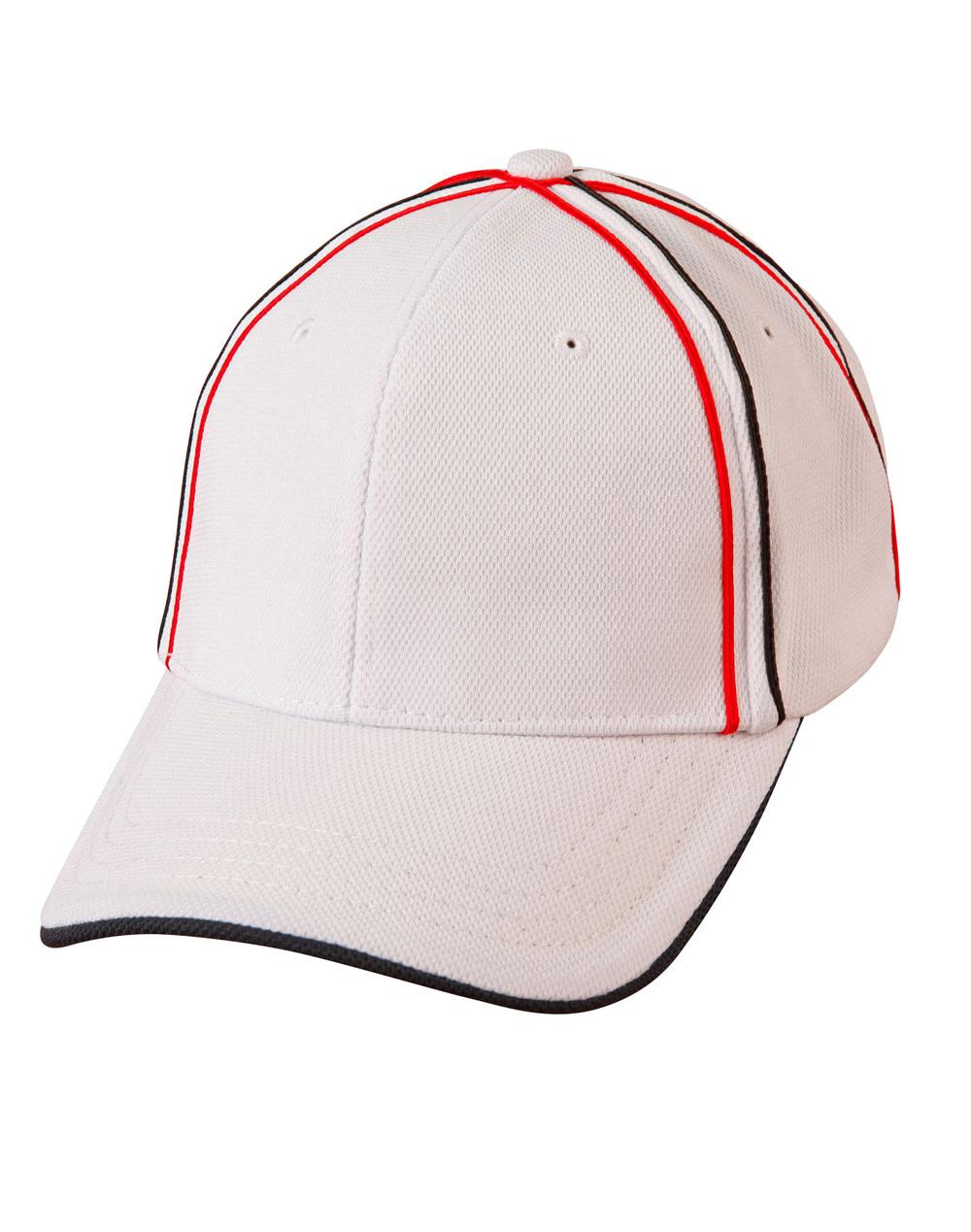 Tri-color pique mesh structured cap | CH76