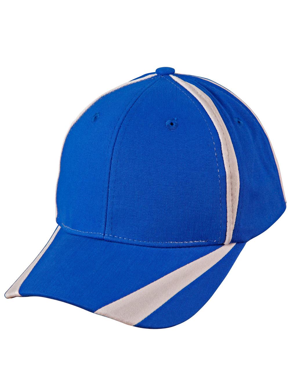 Brushed cotton twill baseball cap  "X" contrast | CH81