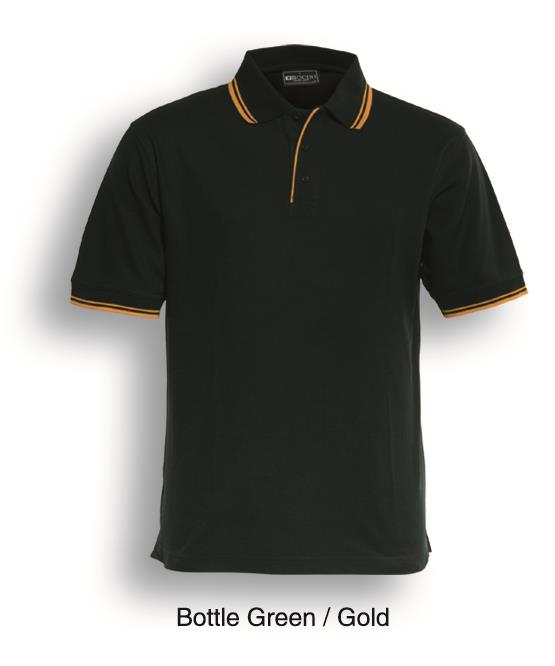 Mens Double Striped Polo | CP0422