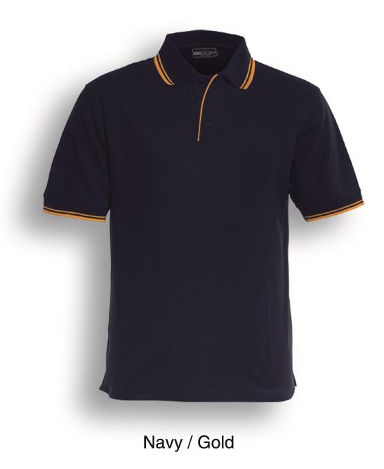 Mens Double Striped Polo | CP0422