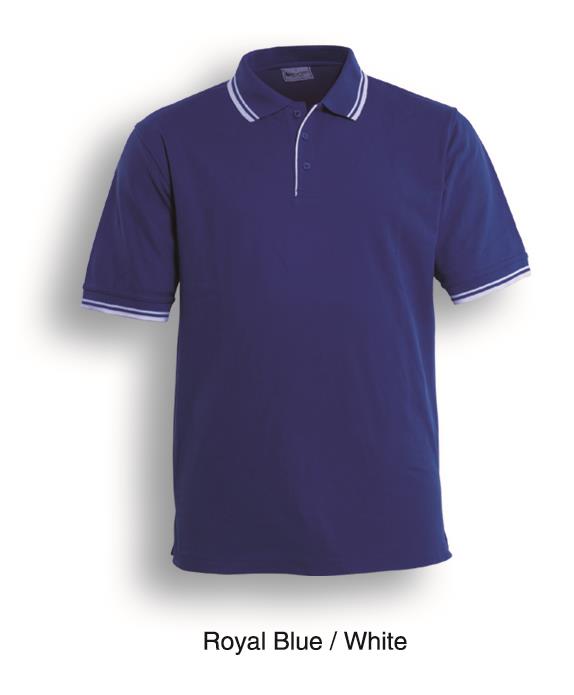 Mens Double Striped Polo | CP0422