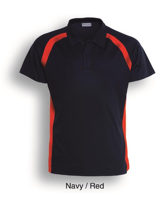 Team Essentials-Mens Short Sleeve Contrast Panel Polo | CP0919
