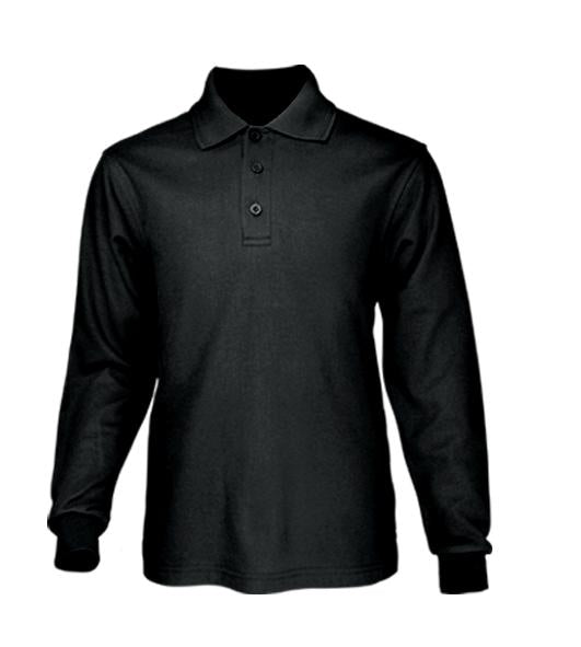 Unisex Adults Poly Face Cotton Back Long Sleeve Polo | CP1604