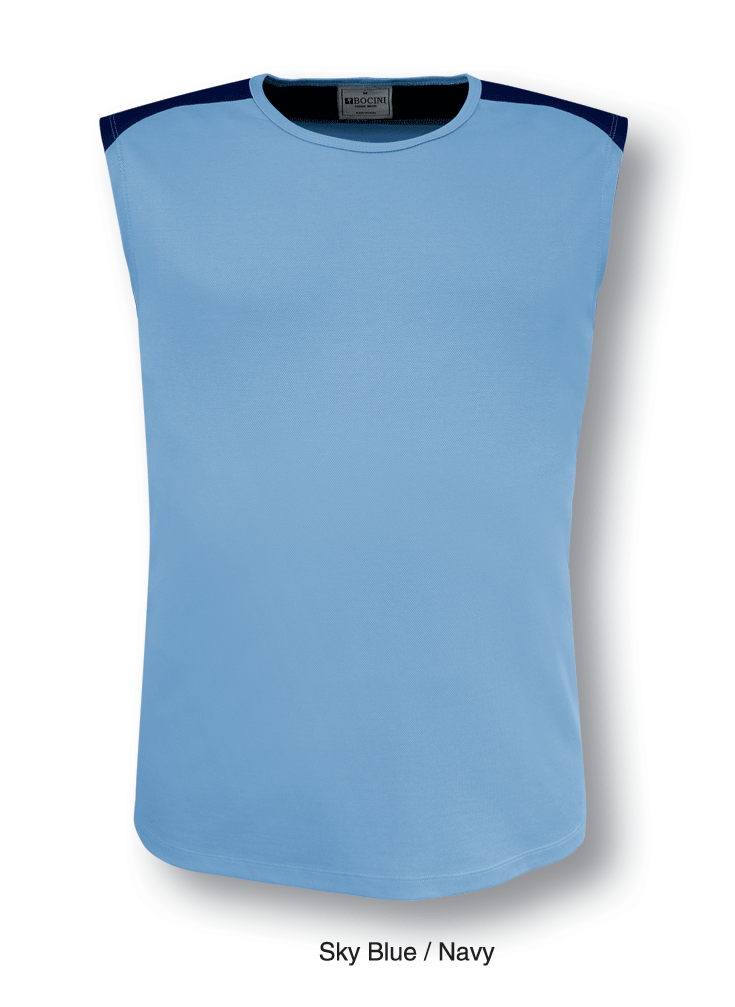 Team Essentials-Mens Contrast Feature Tank | CT0918