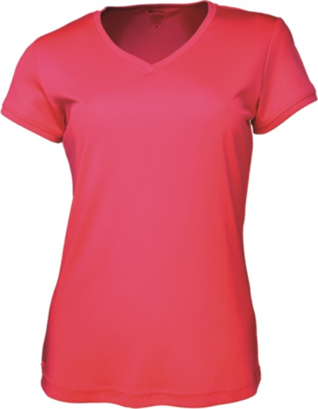 Ladies Brushed Vee Neck Tee Shirt | CT1418