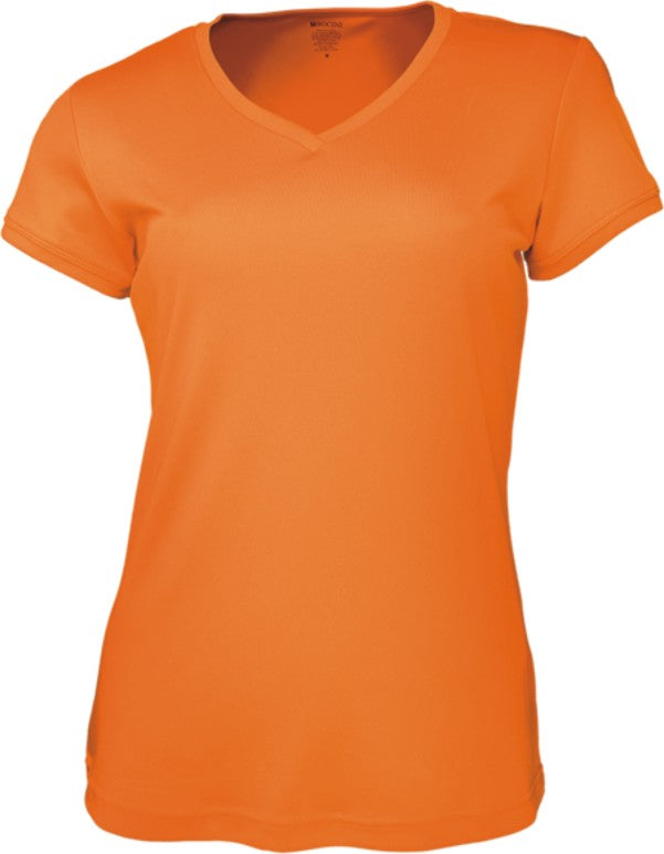 Ladies Brushed Vee Neck Tee Shirt | CT1418