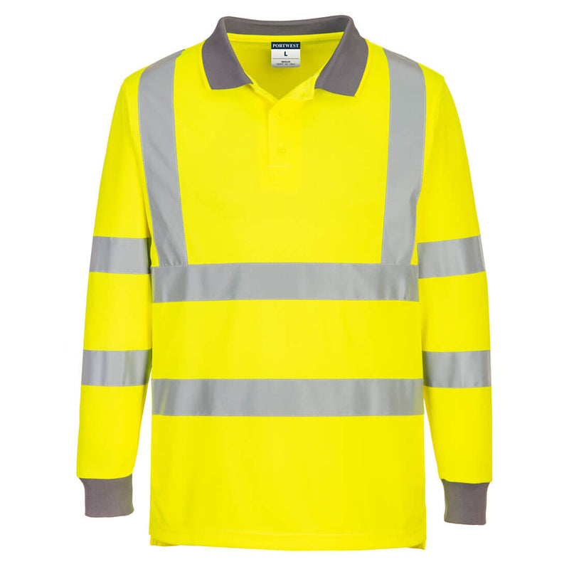 Eco Hi-Vis Polo Shirt L/S (6 Pack) | EC11