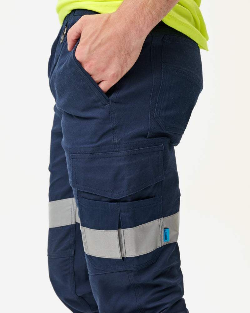 Mens Reflective Cuffed Elastic Pant | EWD108