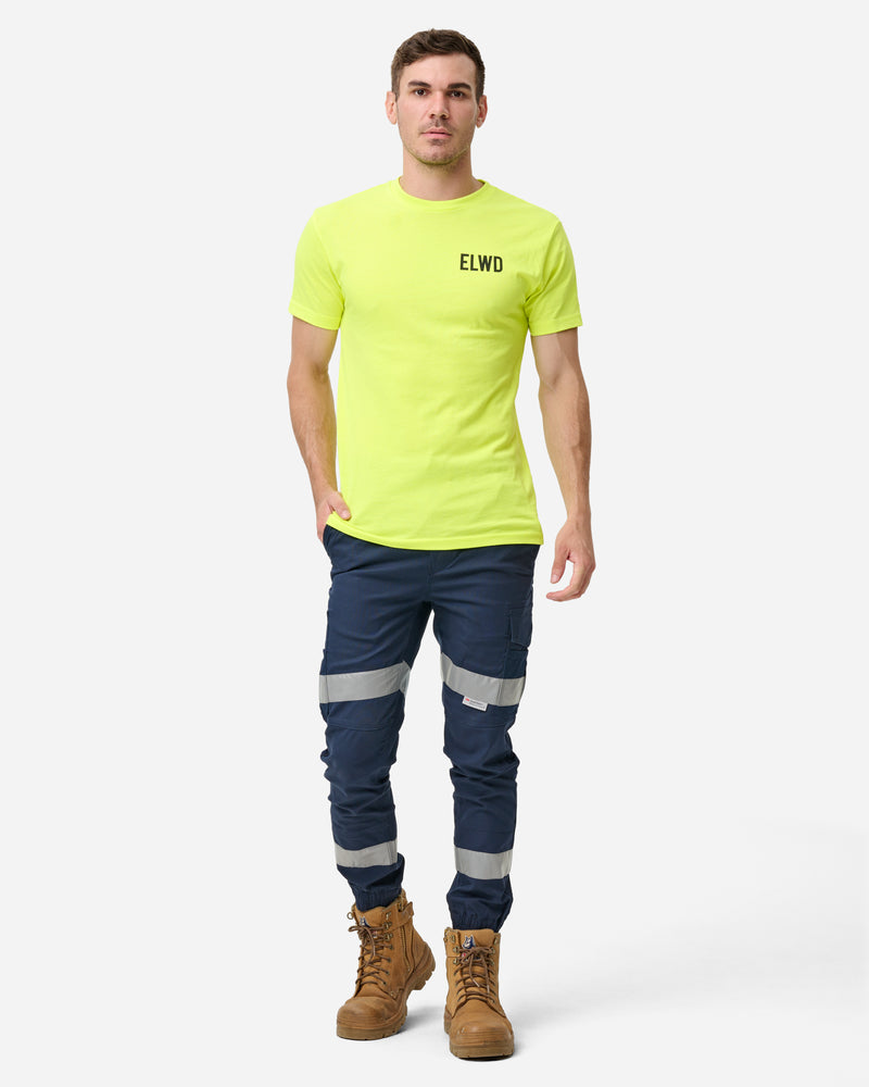 Mens Reflective Cuffed Elastic Pant | EWD108