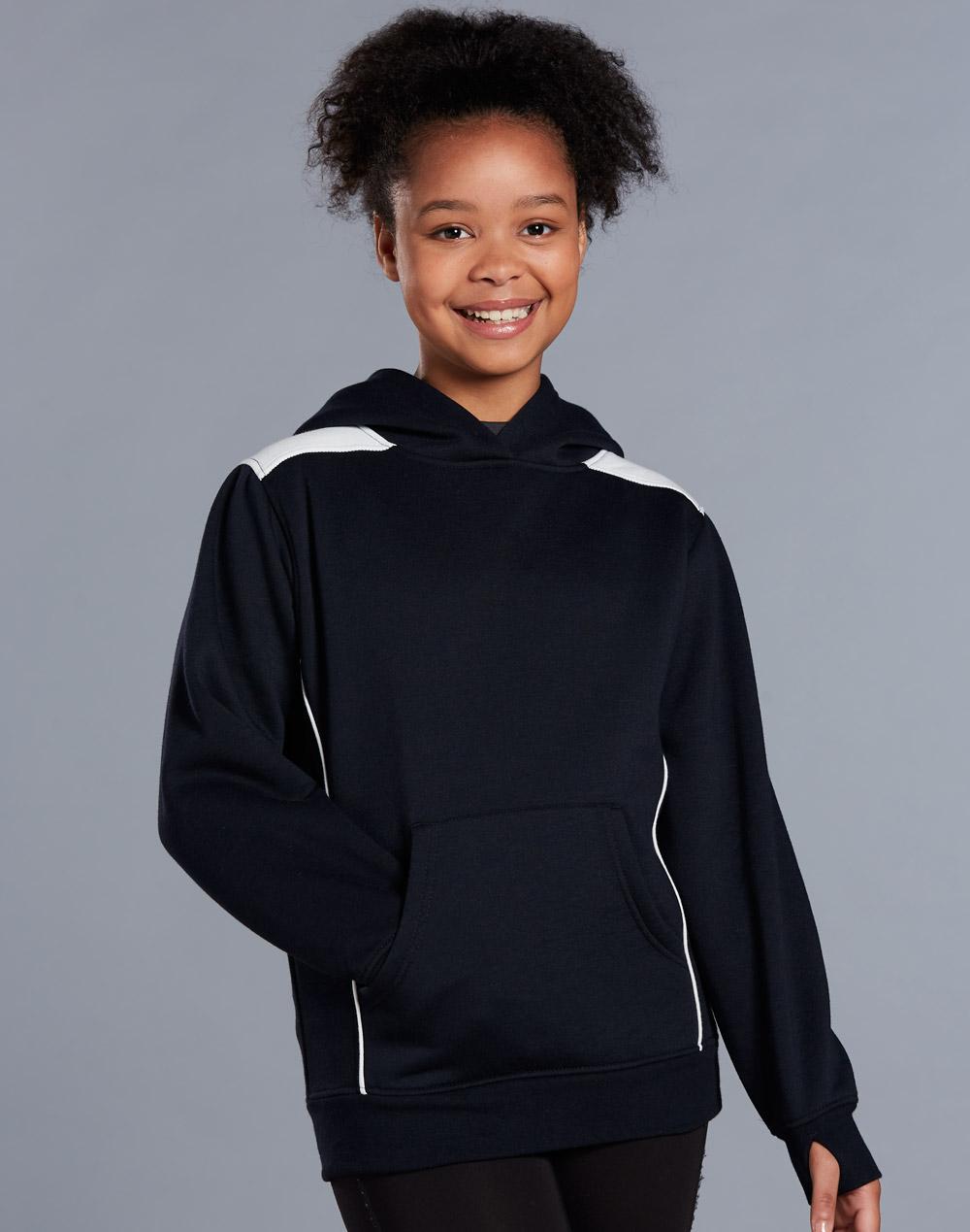 Kids' Kangaroo Pocket Contrast Hoodie | FL19K