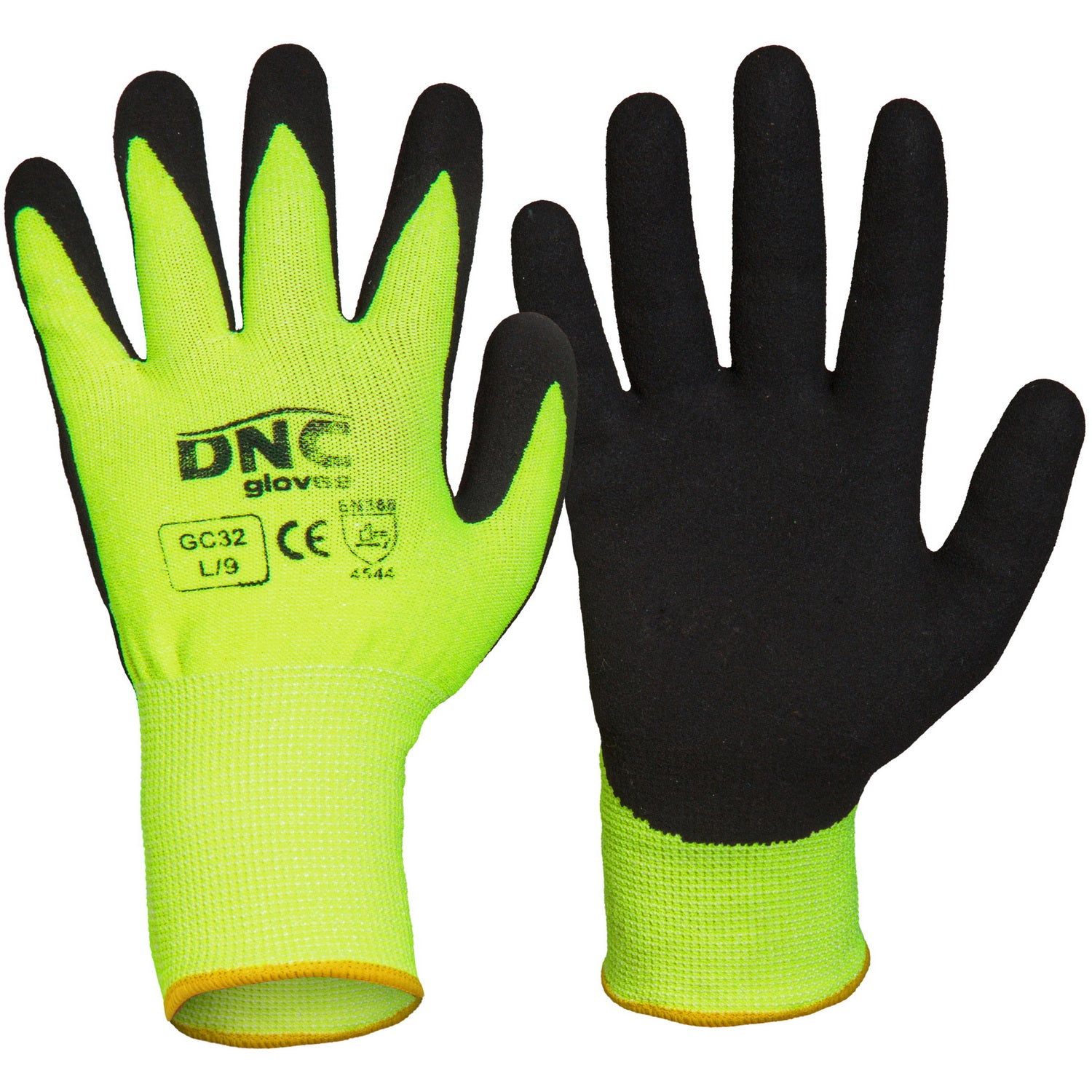 Hi-Vis Cut5 - Nitrile Sandy Finish | GC32