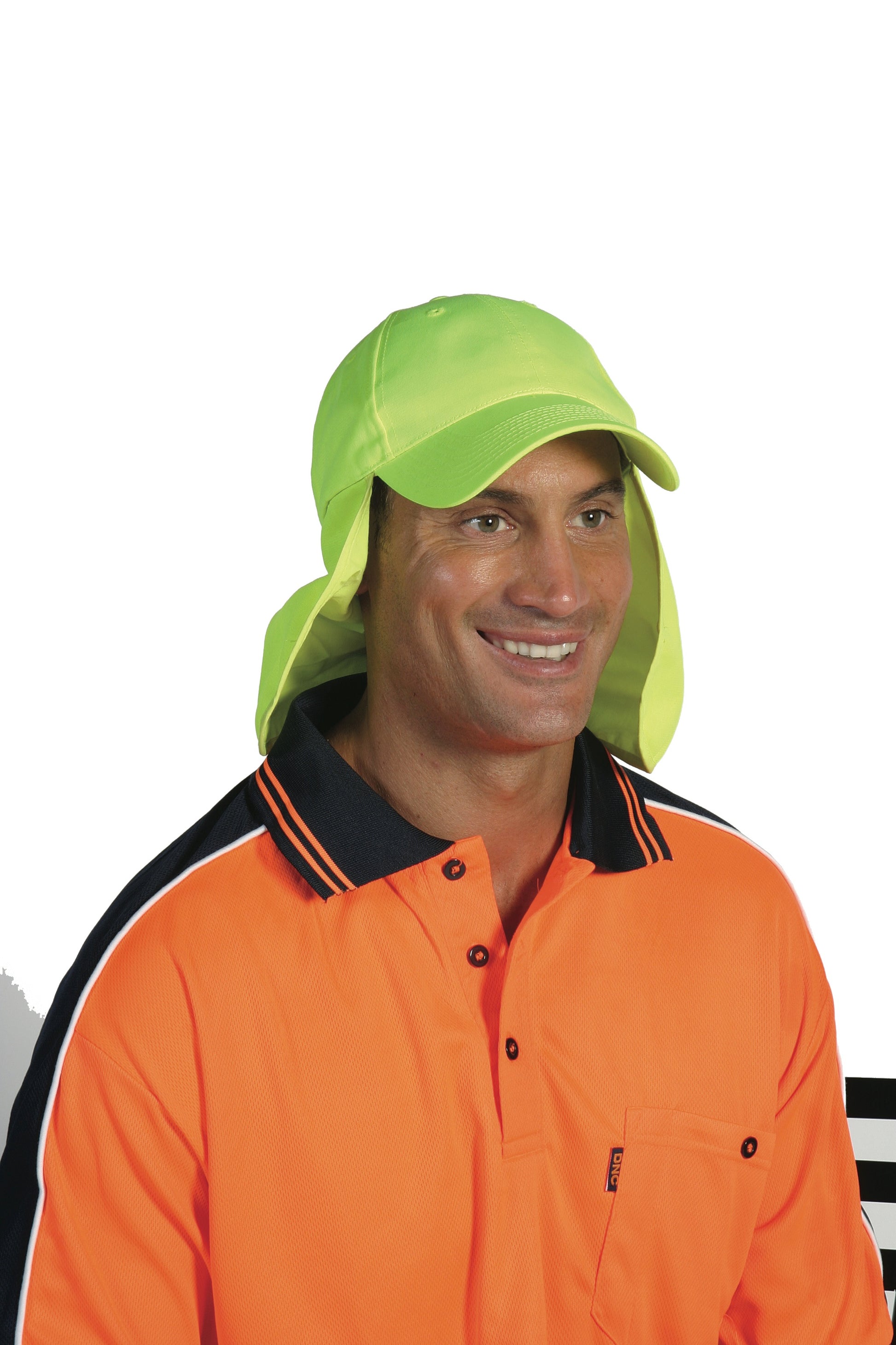 Hi-Vis Cap With Flap | H023