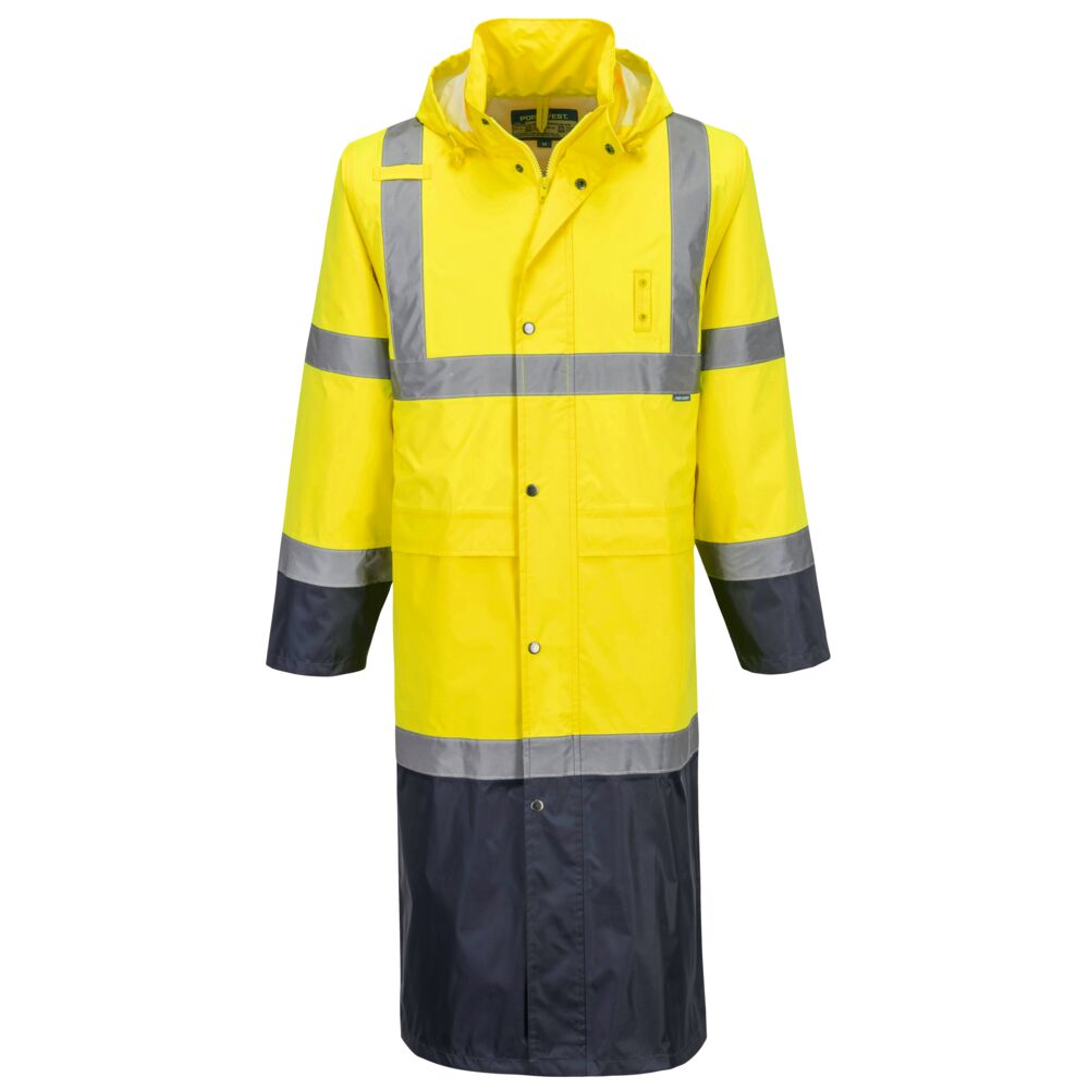 Hi-Vis Contrast Raincoat 122cm | H446