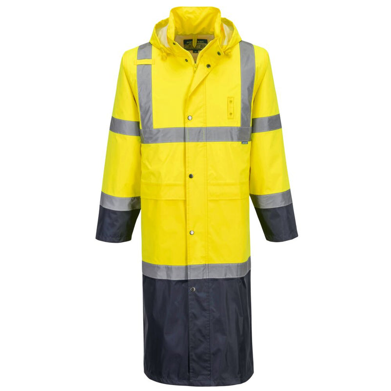 Hi-Vis Contrast Raincoat 122cm | H446