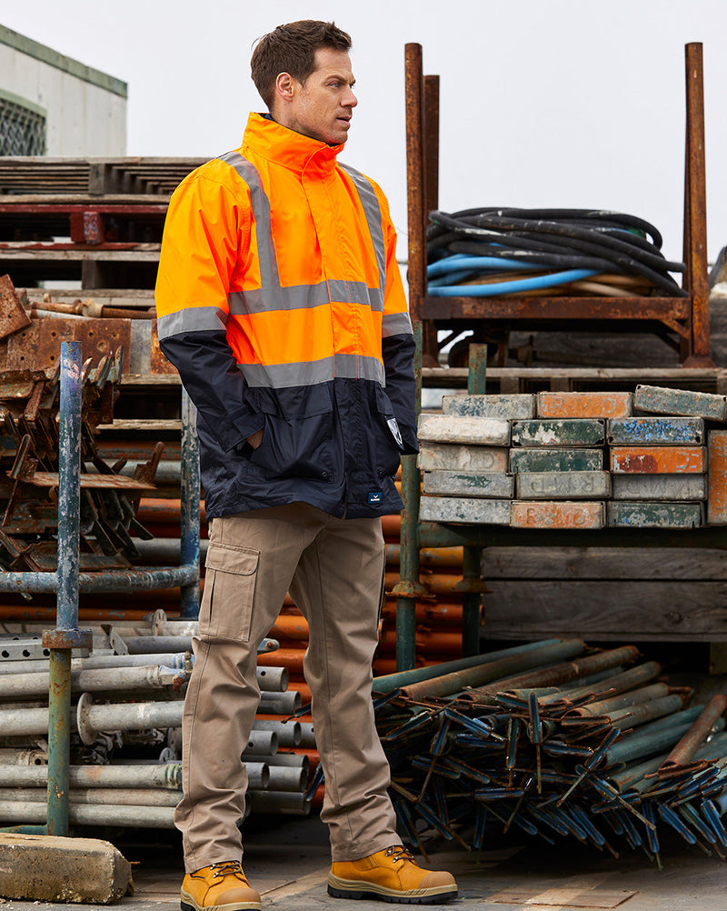 Healy 4-in-1 Jacket & Vest in Fluoro Orange & Navy | 47145