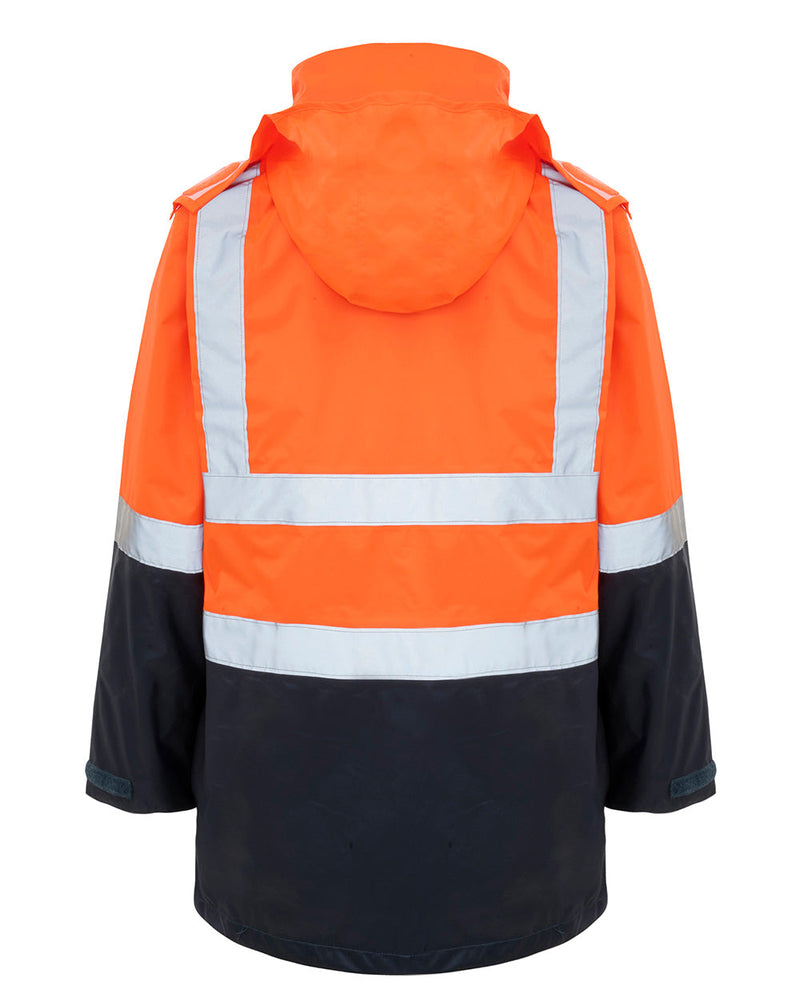 Healy 4-in-1 Jacket & Vest in Fluoro Orange & Navy | 47145
