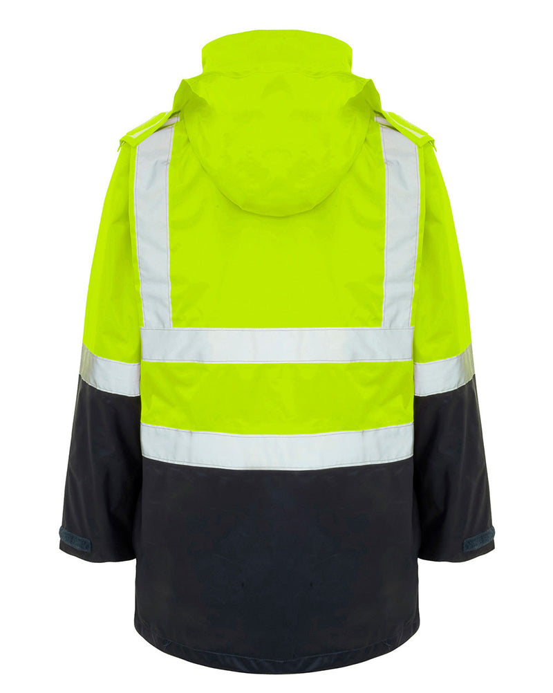 Healy 4-in-1 Jacket & Vest in Fluoro Orange & Navy | 47146