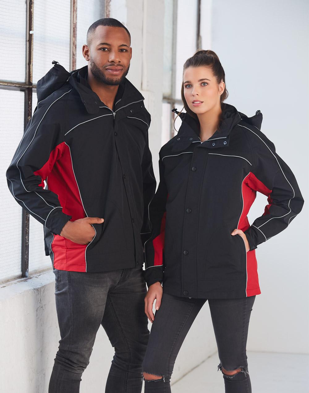 3 in 1 Jacket, silver relective piping | JK18