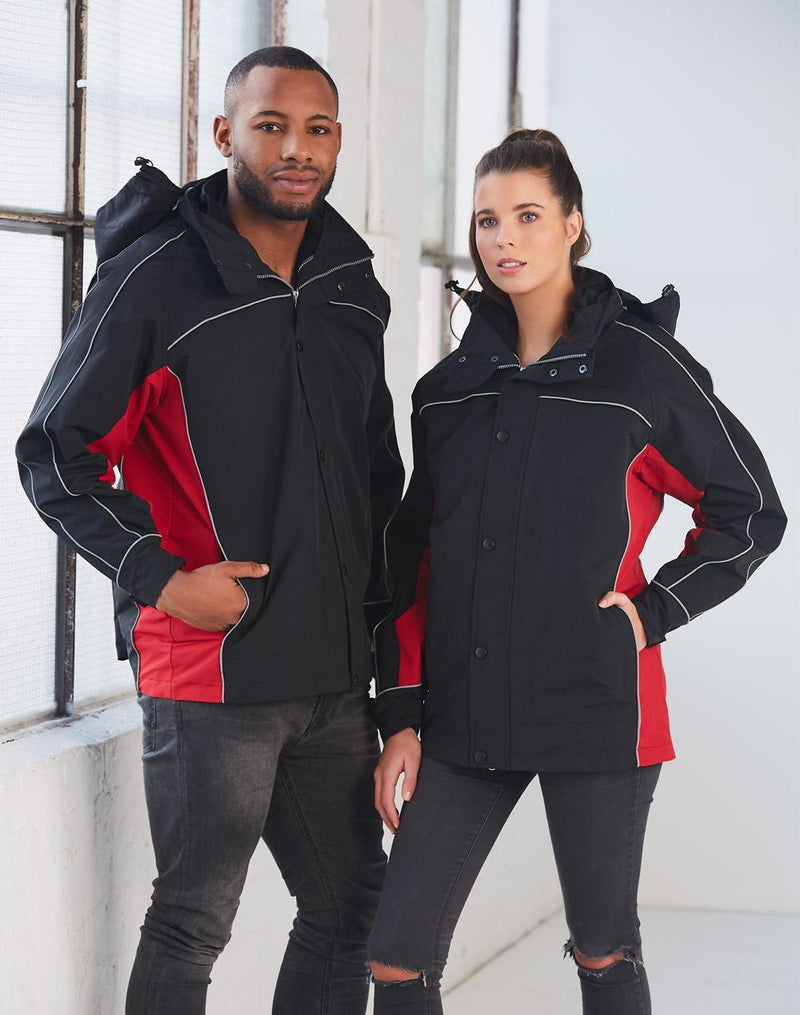 3 in 1 Jacket, silver relective piping | JK18