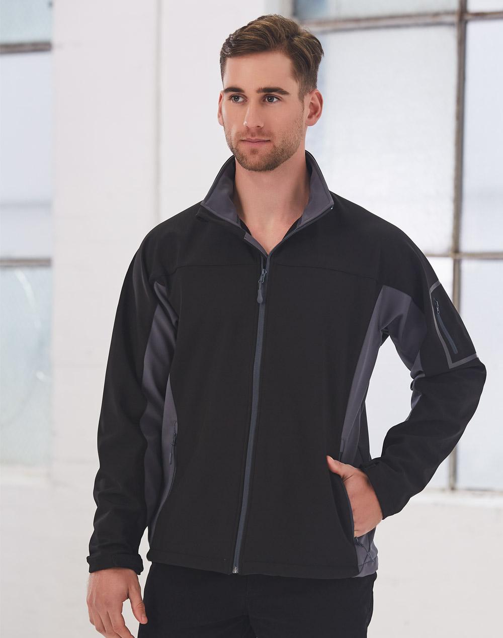 Men's Contrast Softshell Jacket | JK31
