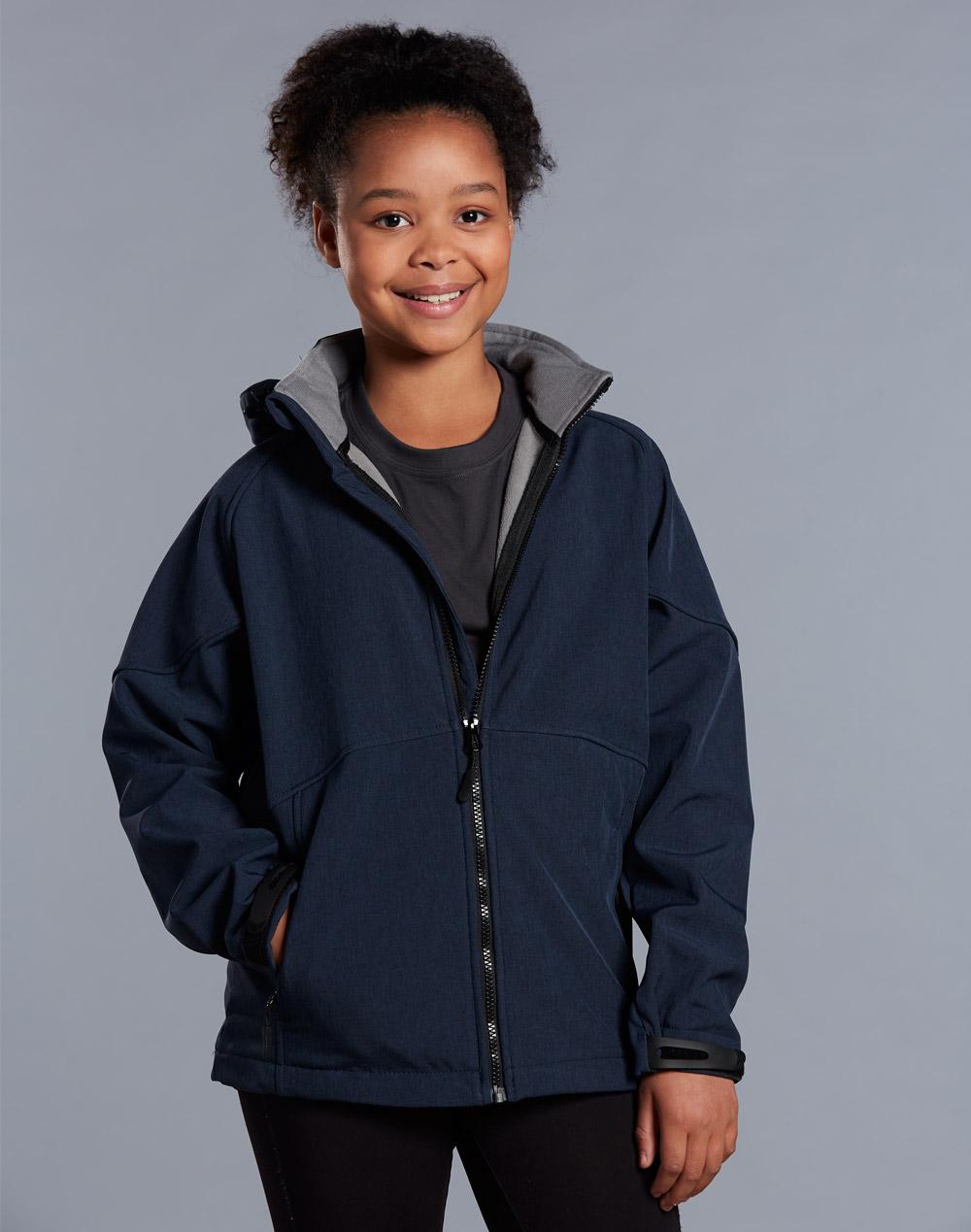 Kids' Softshell Full Zip Hoodie | JK33K