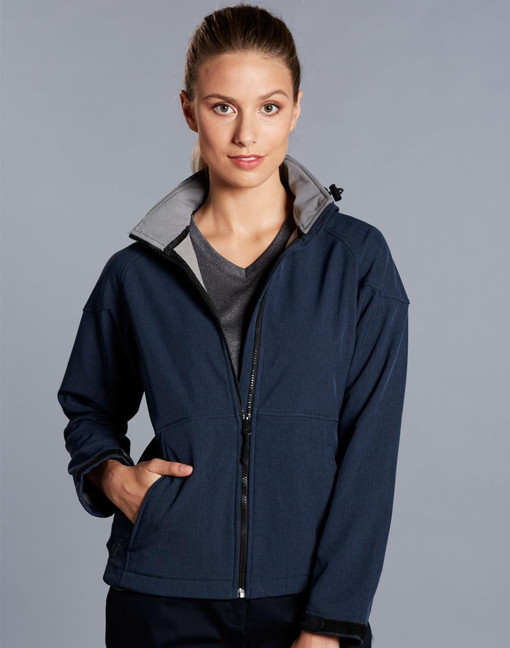 Ladies' Softshell Full Zip Hoodie | JK34