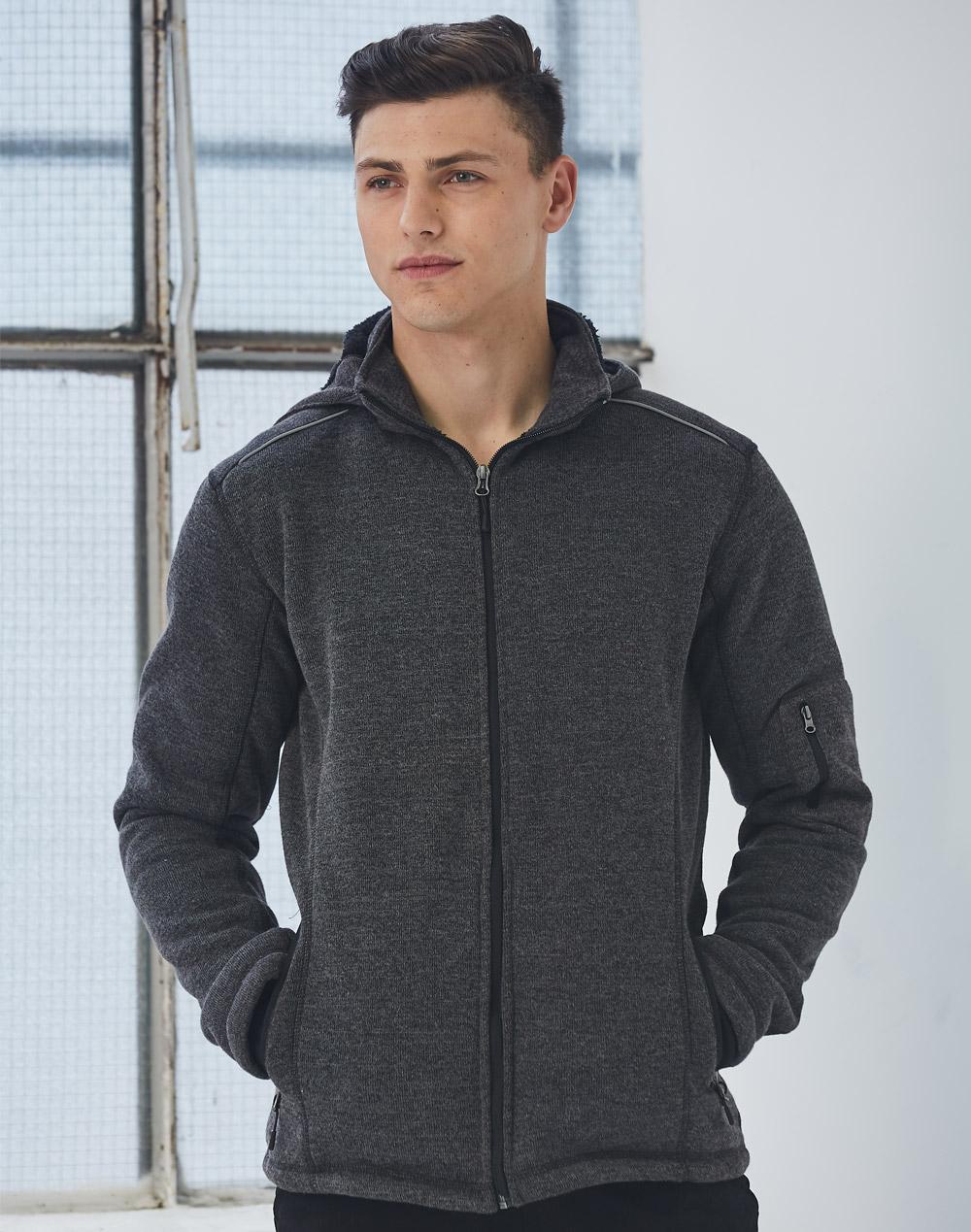 Men's Heather Bonded Fleece Jacket | JK41