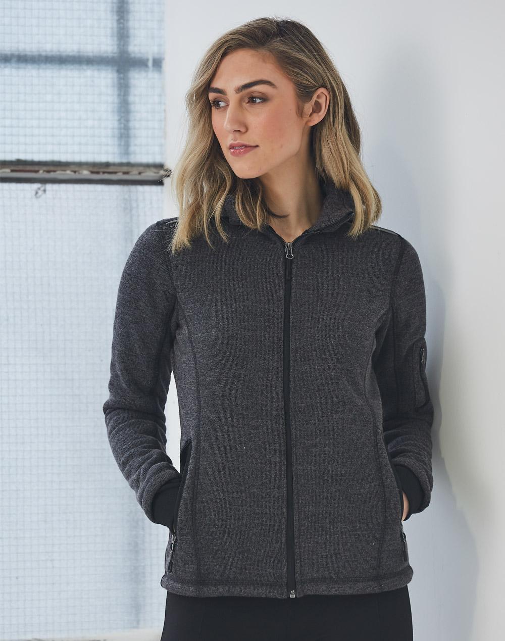 Ladies' Heather Bonded Fleece Jacket | JK42