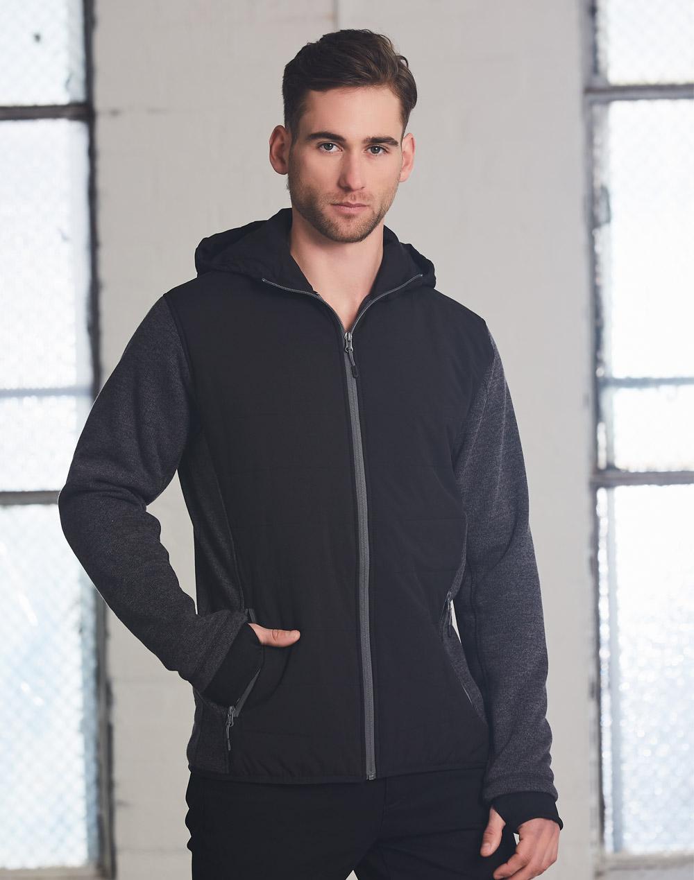 Men's Heather Sleeve/Quilted Body Jacket | JK43