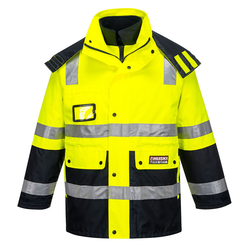 Huski Venture Hi-Vis 4-in-1 Contrast Jacket | K8106