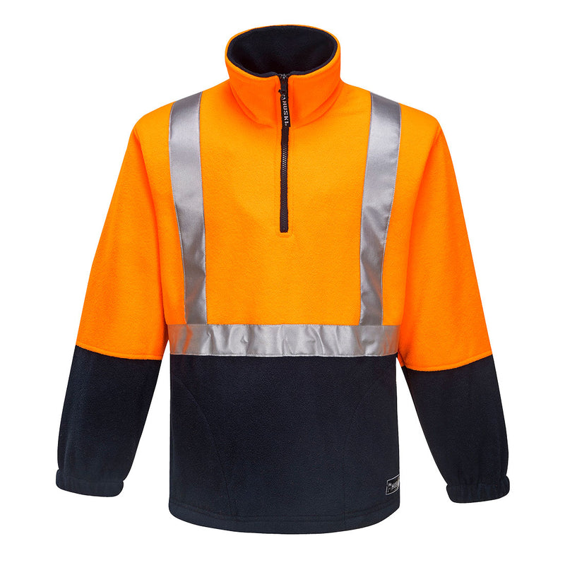 Huski Utility Hi-Vis Contrast 1/4 Zip Polar Fleece  | K8162