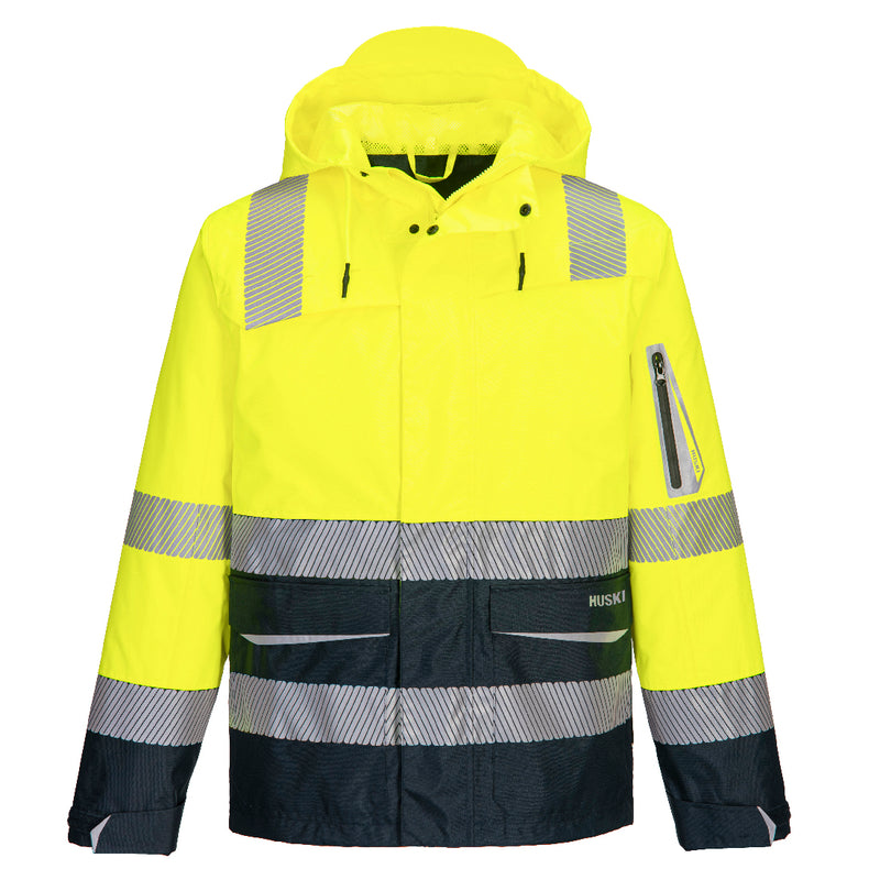 Huski Hi-Vis Contrast Rain Jacket | K8201