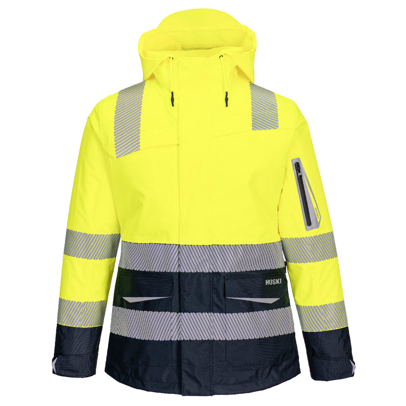 Huski Hi-Vis Women's Contrast Rain Jacket | K8202