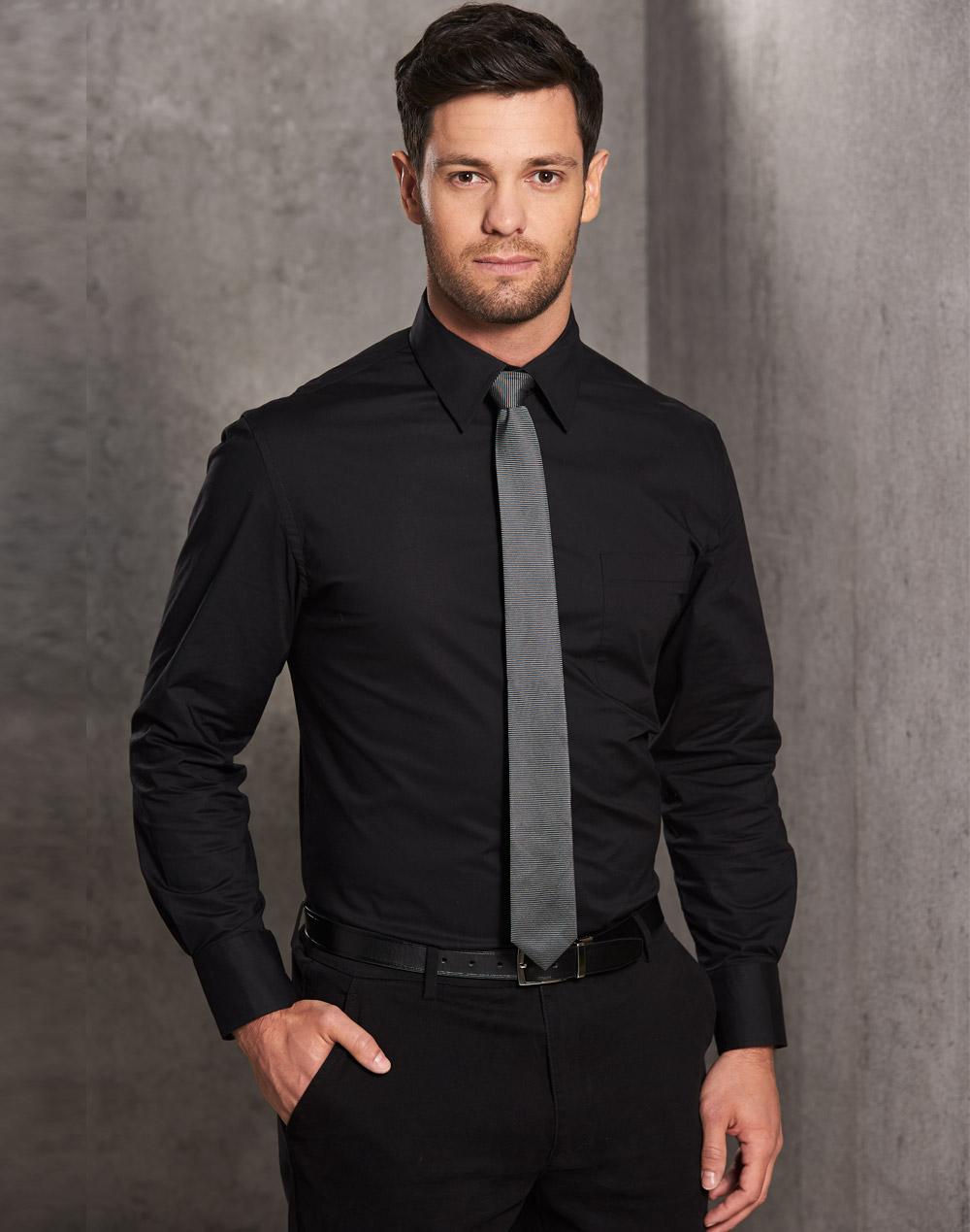 Men's Cotton/Poly Stretch L/S Shirt | M7020L