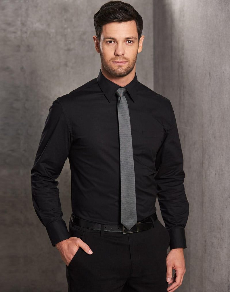 Men's Cotton/Poly Stretch L/S Shirt | M7020L