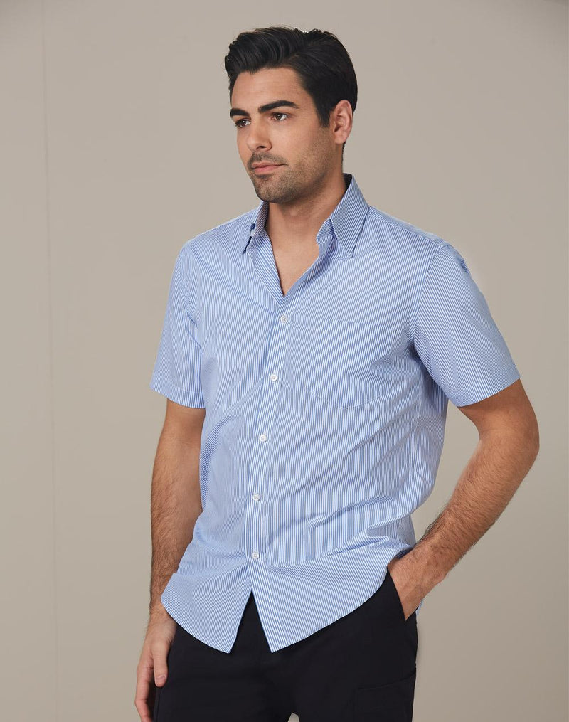 Men's Balance Stripe Short Sleeve Shirt | M7231