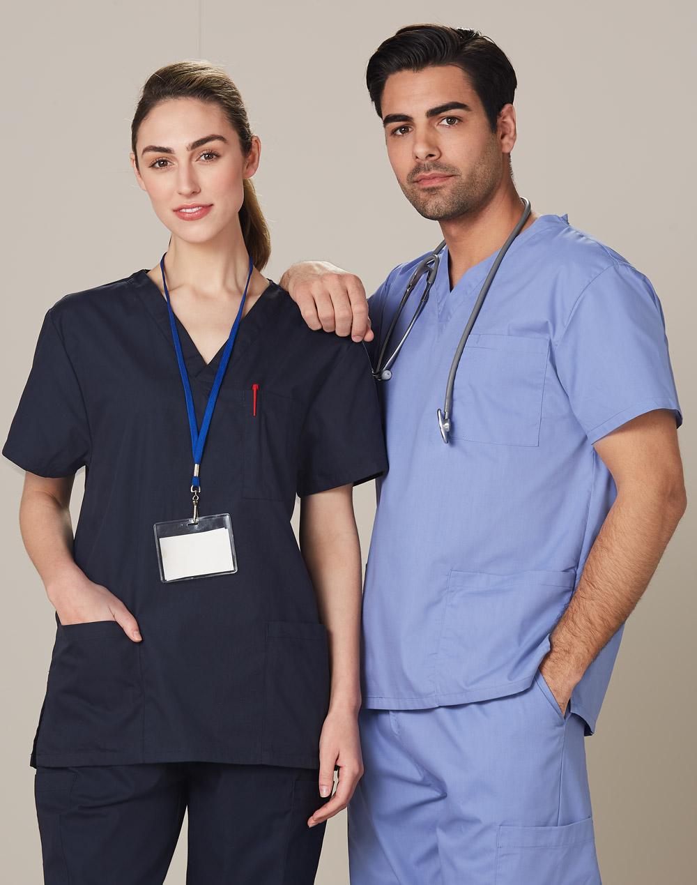 Unisex Scrubs Short Sleeve Tunic Top | M7630