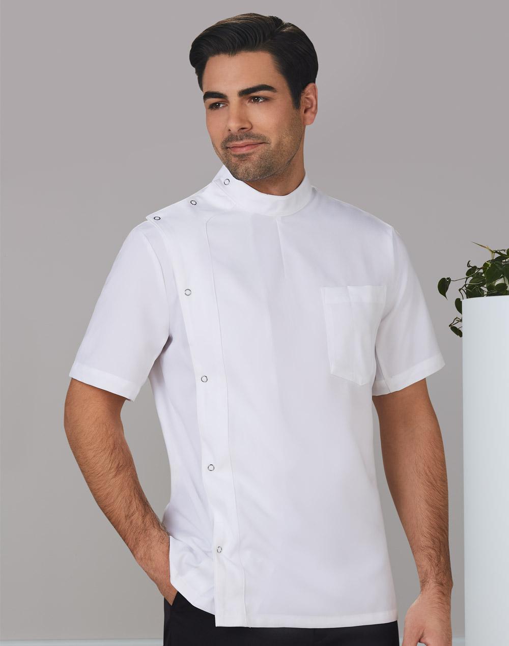 Men's Stud Front Short Sleeve Jacket | M7636