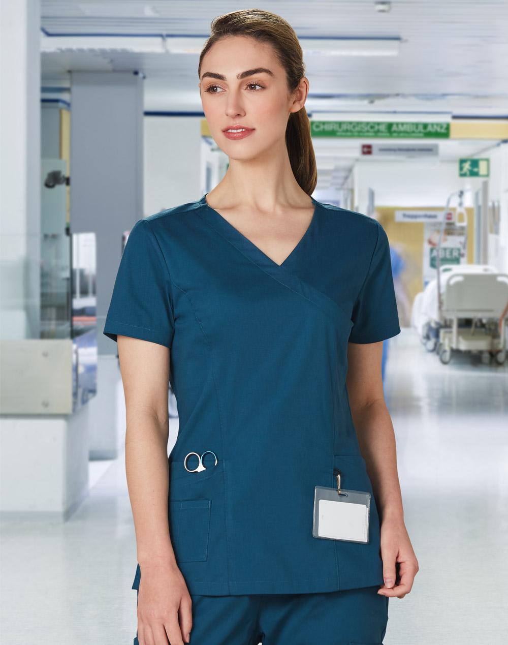 Ladies' Solid Colour S/S Scrub Top | M7640