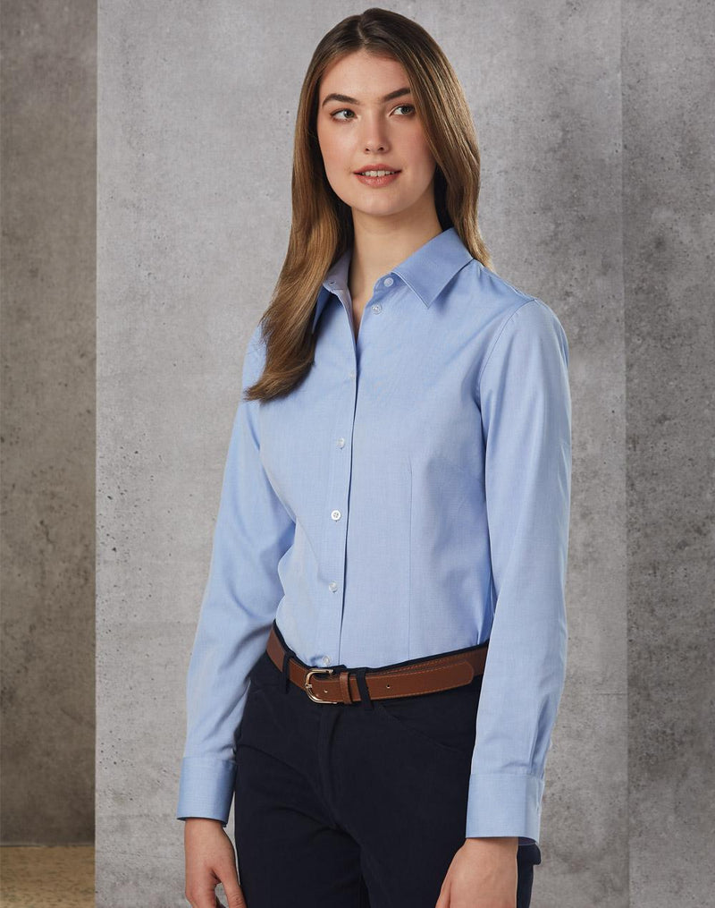 Women's CVC Oxford L/S Shirt | M8040L
