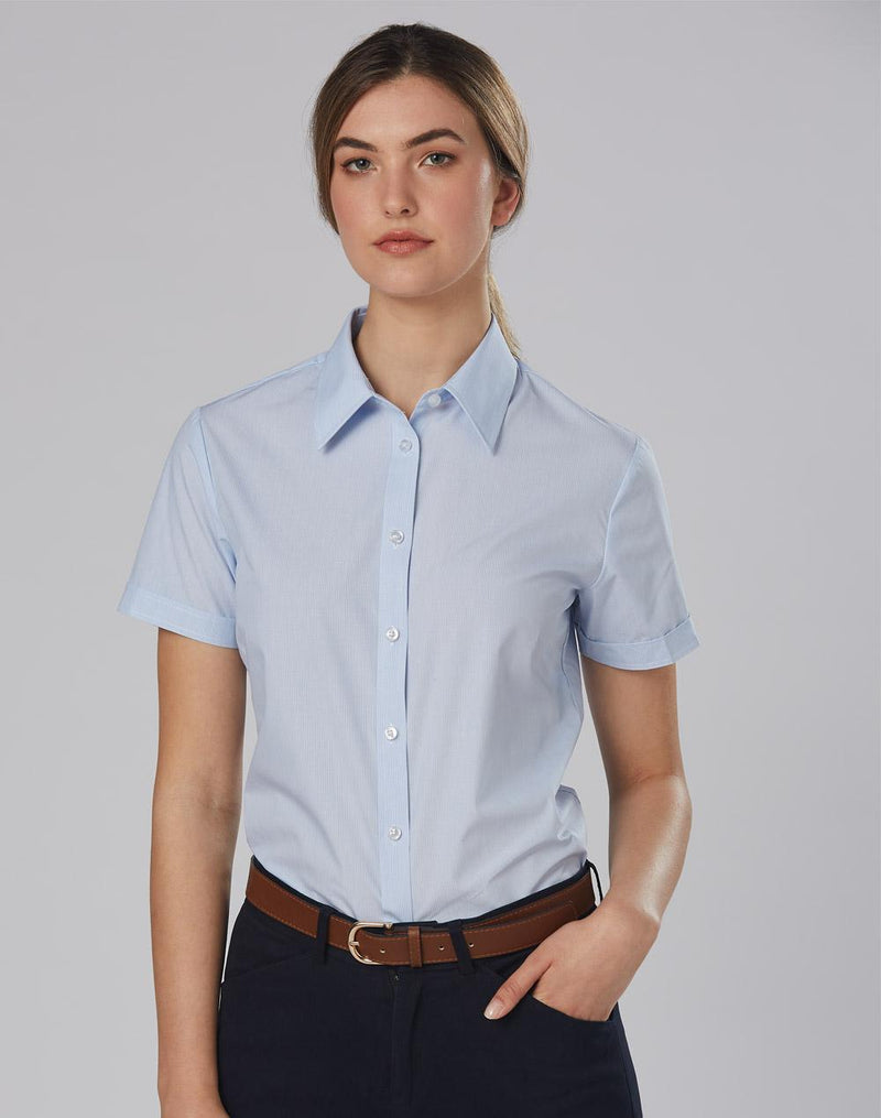 Women's Fine Stripe S/S Shirt | M8211