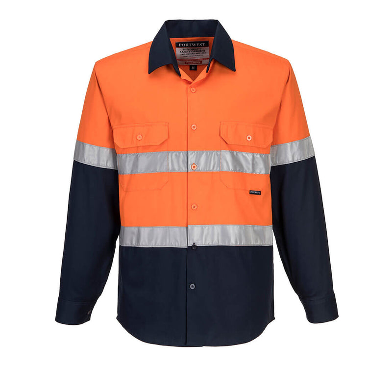 Hobart Hi-Vis Contrast Shirt L/S | MA101