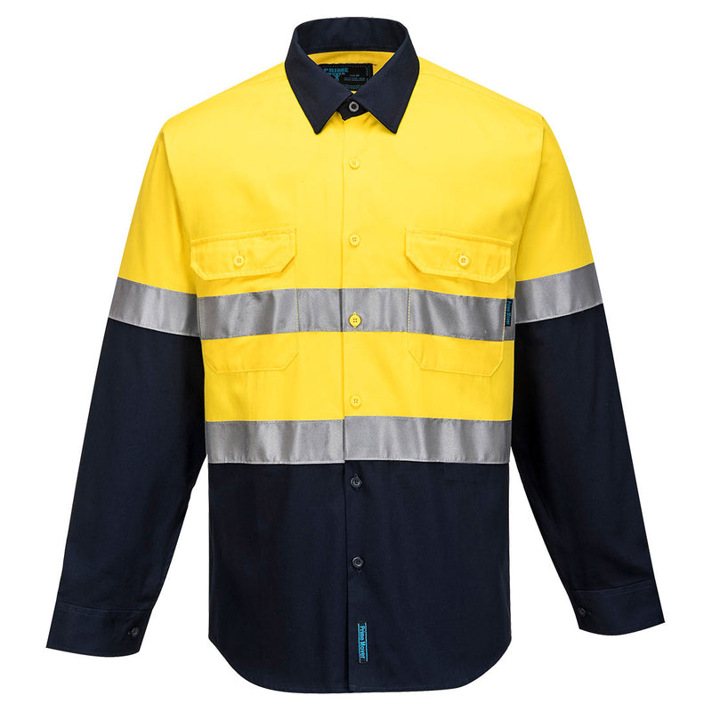 Hobart Hi-Vis Contrast Shirt L/S | MA101