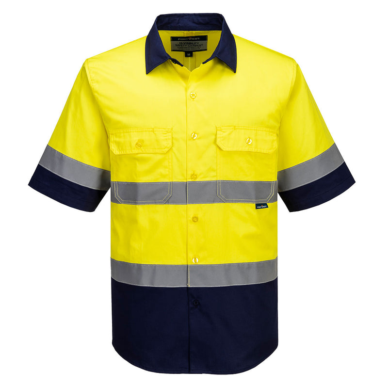 Industrial Hi-Vis Lightweight Contrast Shirt S/S | MA402