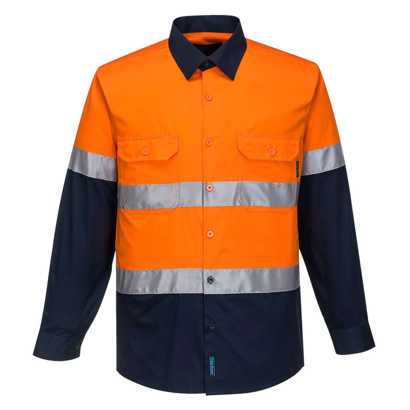 Hobart Hi-Vis Lightweight Contrast Shirt L/S  | MA801