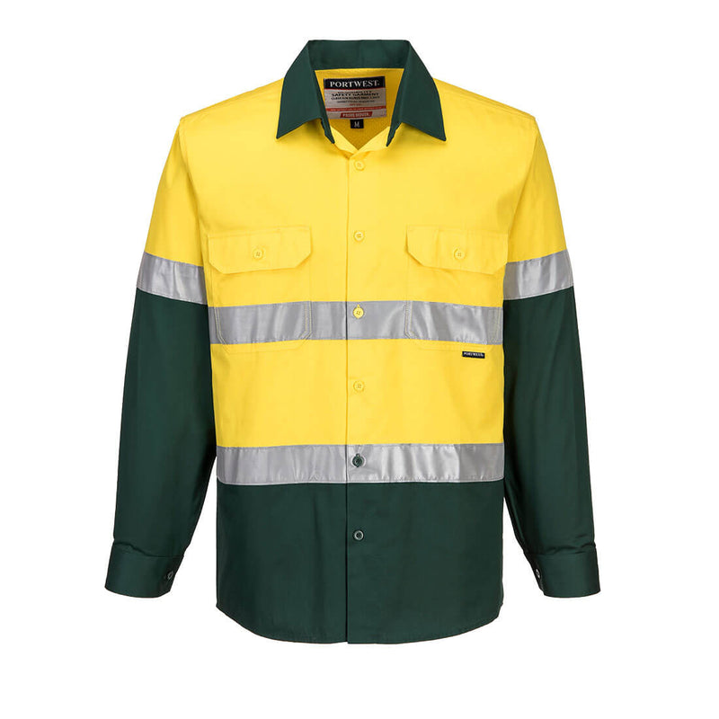 Hobart Hi-Vis Lightweight Contrast Shirt L/S  | MA801