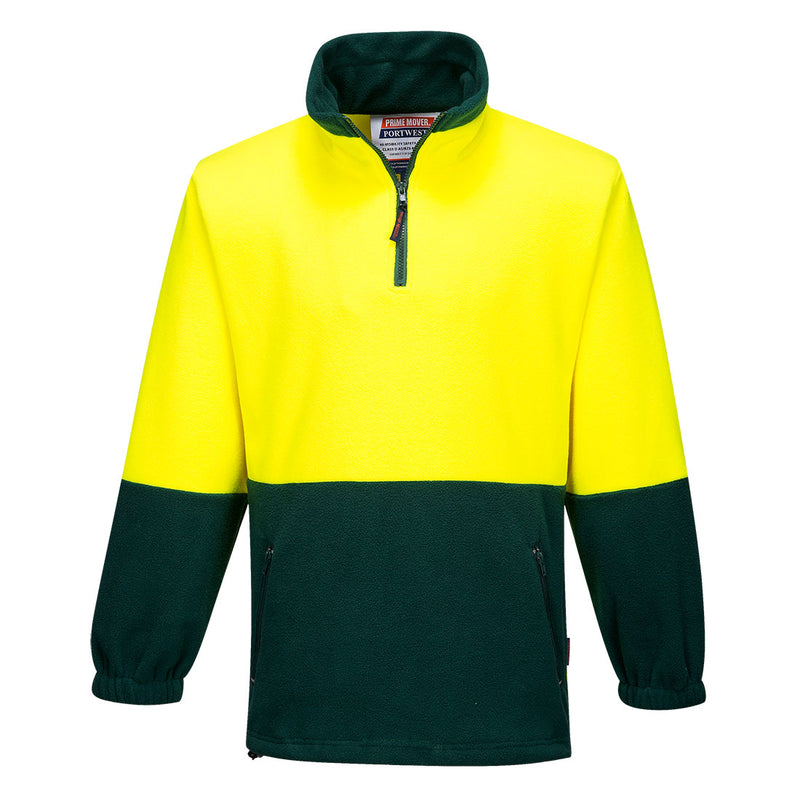 Hi-Vis Contrast 1/4 Zip Class D Polar Fleece  | MF115